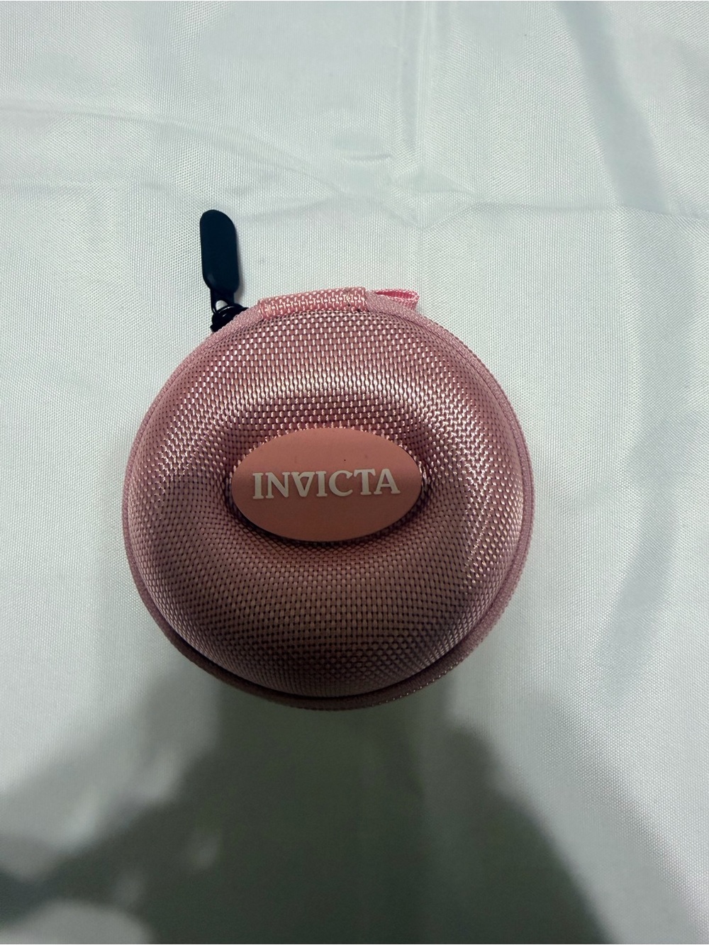 Invicta Pink Round Zip Carry Case